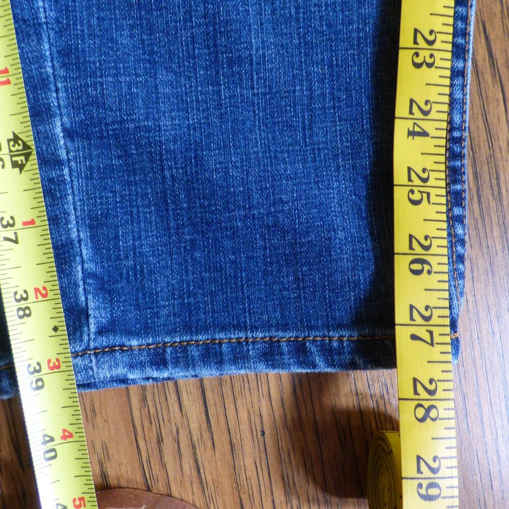 DENIM 24/7 BOHO PRAIRIE BLUE WASHED COLOR EMBROIDERED 5 POCKETS JEANS 20W - Picture 6 of 10